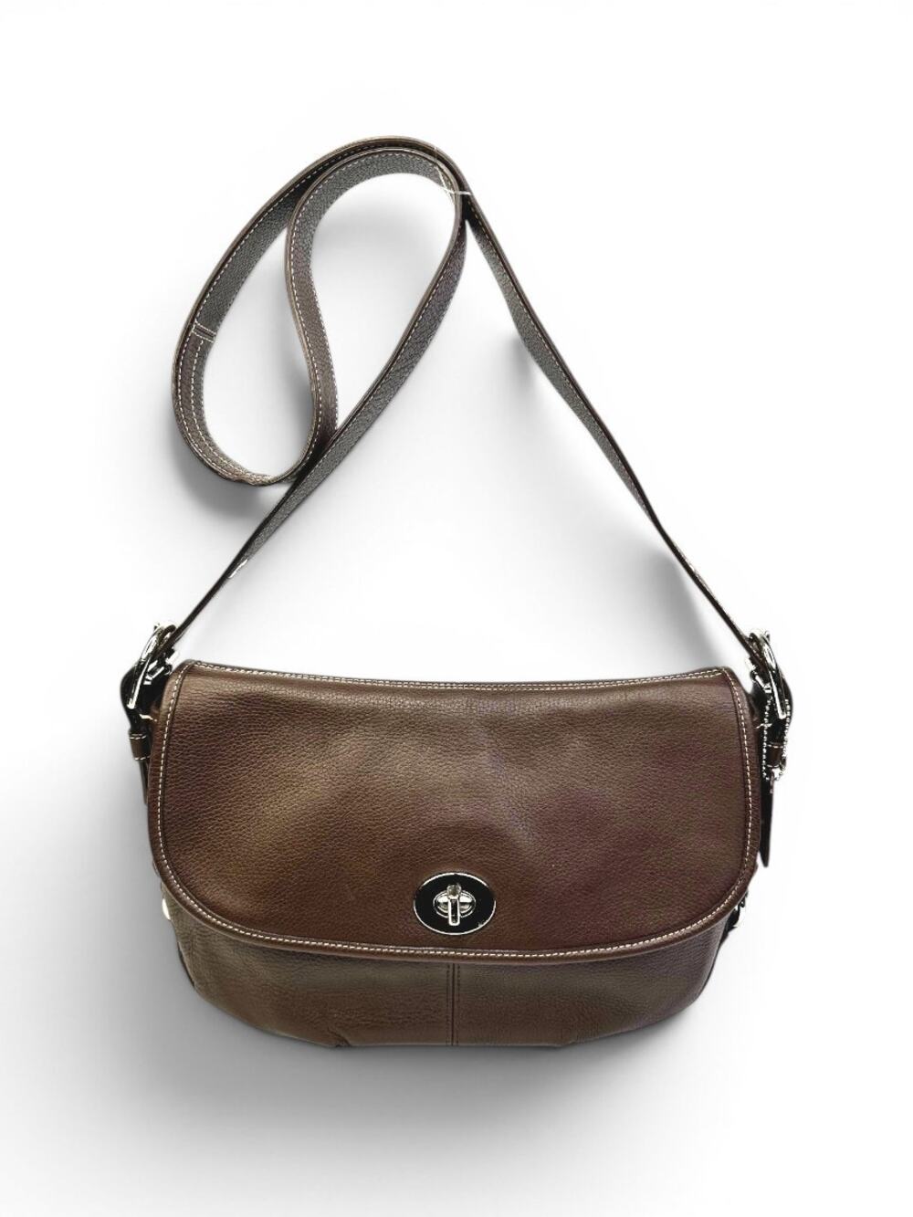 Vintage Coach Legacy Soft Milled Leather Turnlock Crossbody Messenger Bag
